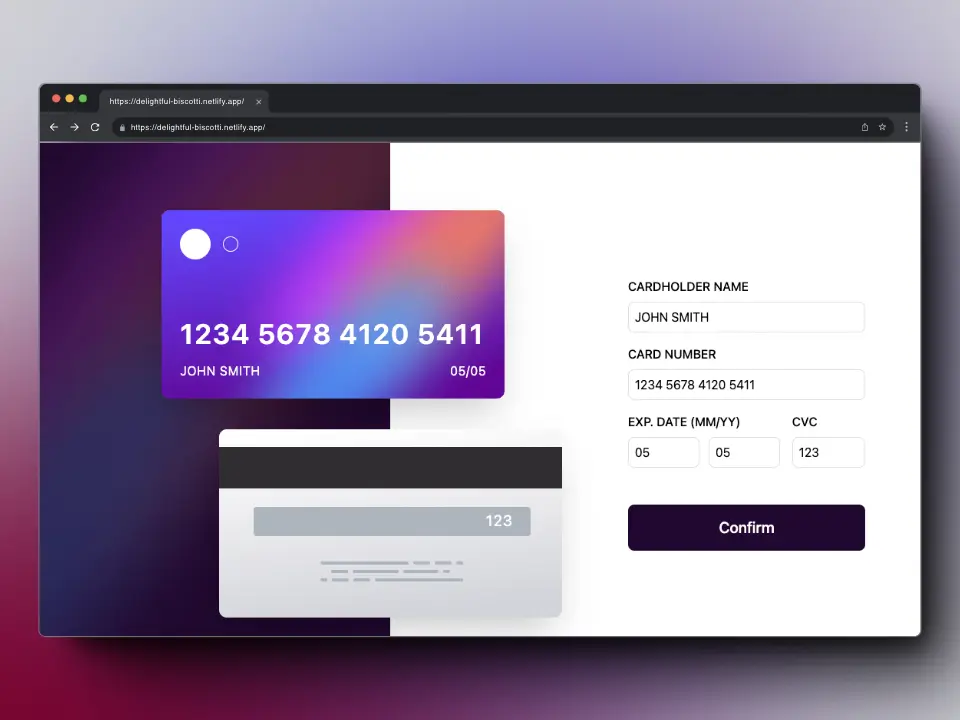 Captura de pantalla de /projects/card-form.webp